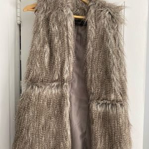 Zara faux fur vest